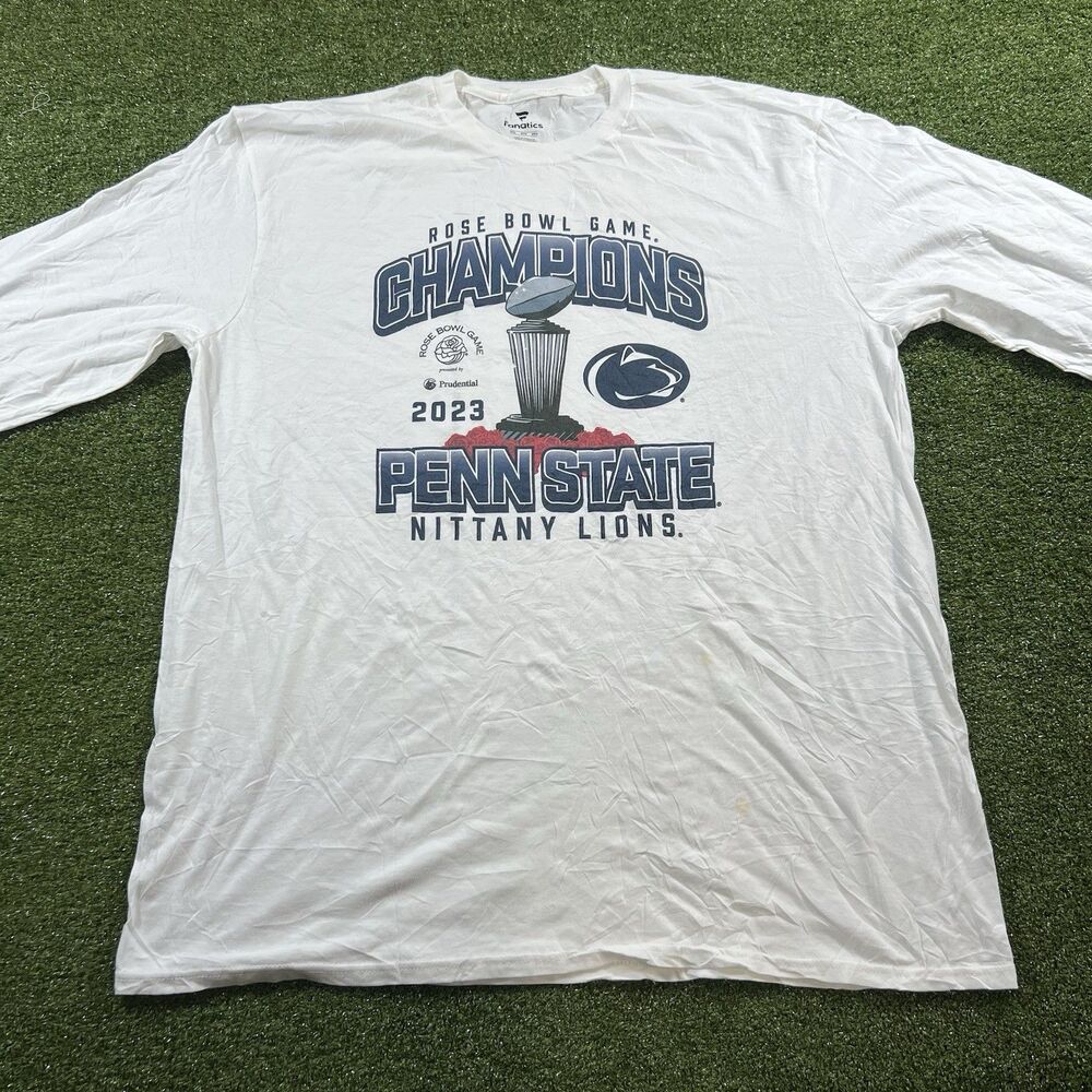 Penn State Nittany Lions 2023 Rose Bowl Champions Fanatics 2XL Shirt NWOT